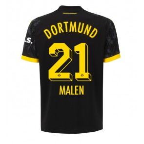 Borussia Dortmund Donyell Malen #21 Gostujuci Dres 2023-24 Kratak Rukavima
